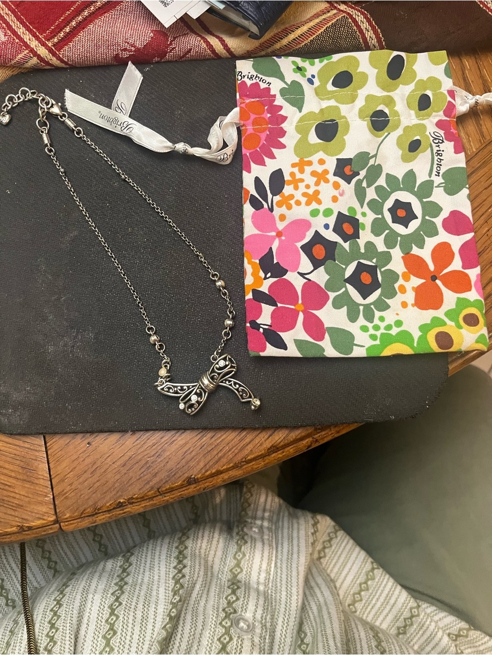 Brighton SilverTone “Bow” necklace